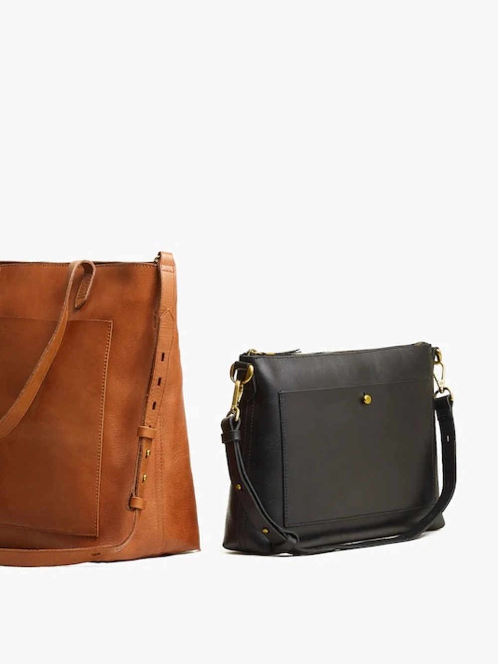 Madewell Black Leather - The Transport Shoulder Crossbody Bag - Picture 7 of 8